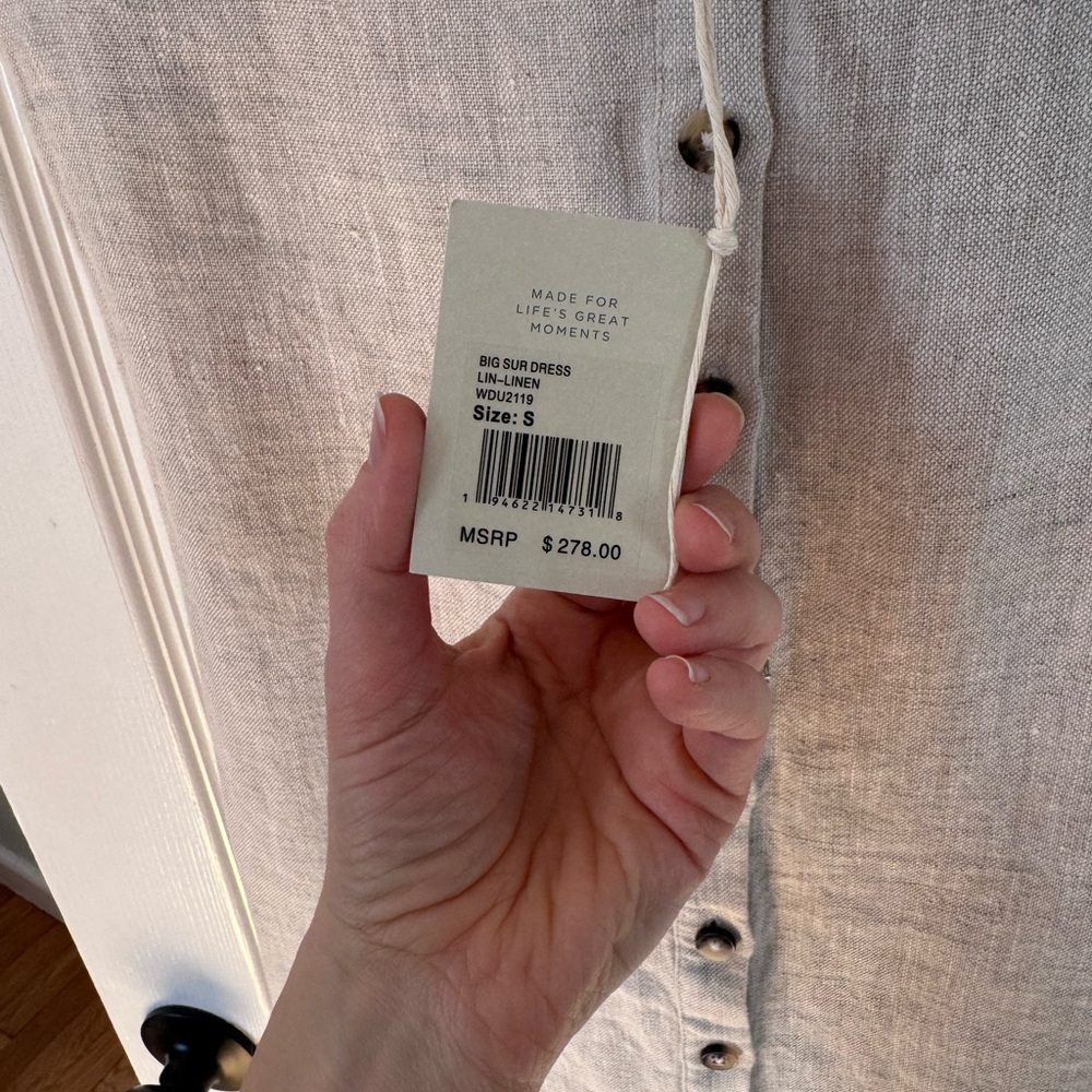 Faherty Big Sur Linen Maxi Dress - Picture 2 of 7
